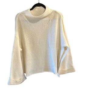 Anthropologie Cream Turtleneck Sweater